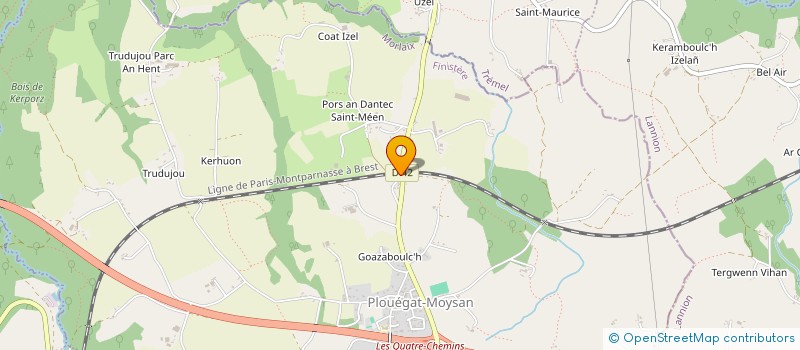 localisation de l'entreprise MONSIEUR MICHEL LE GUILCHER  PLOUEGAT-MOYSAN