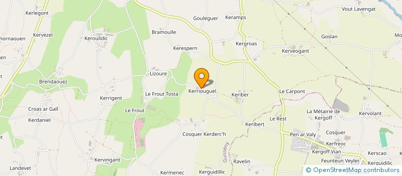 localisation de l'entreprise MONSIEUR MICHEL LE HIR  GUISSENY