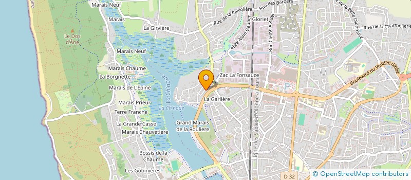 localisation de l'entreprise MONSIEUR MICHEL LE HUEROU-KERISEL  LES SABLES-D'OLONNE