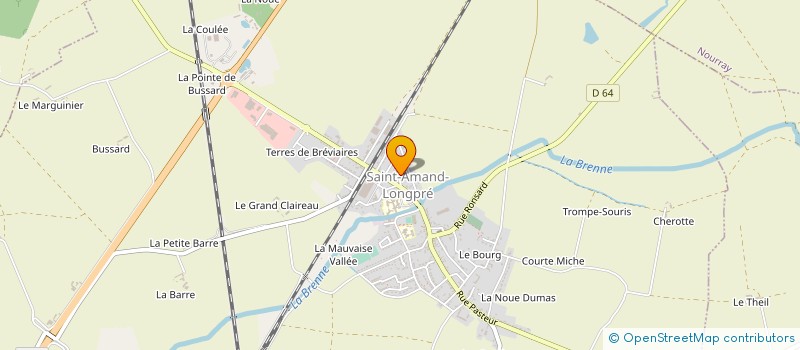 localisation de l'entreprise MONSIEUR MICHEL LE JEUNE  SAINT-AMAND-LONGPRE