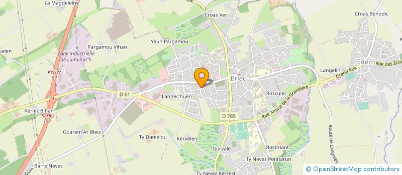 localisation de l'entreprise MONSIEUR MICHEL LE MOIGNE  BRIEC