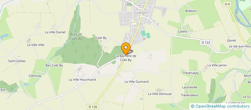 localisation de l'entreprise MONSIEUR MICHEL LE NET à GUEGON