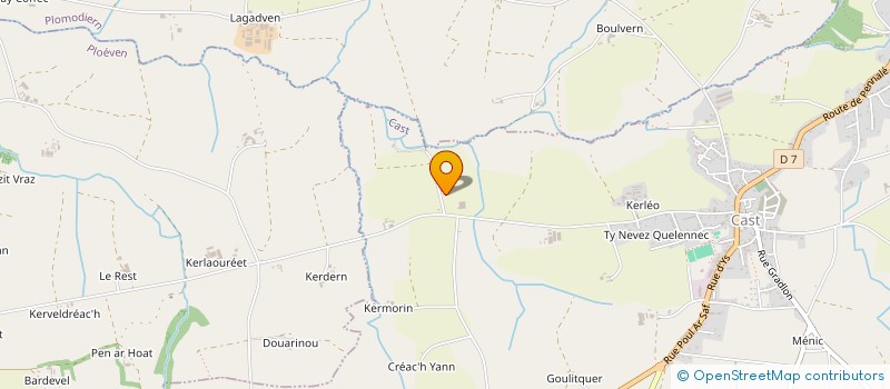 localisation de l'entreprise MONSIEUR MICHEL LE PAGE  CAST