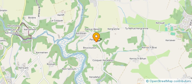 localisation de l'entreprise MONSIEUR MICHEL LE RAVALLEC  CAUDAN