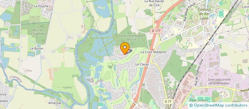 localisation de l'entreprise MONSIEUR MICHEL LE RAY  BRUZ