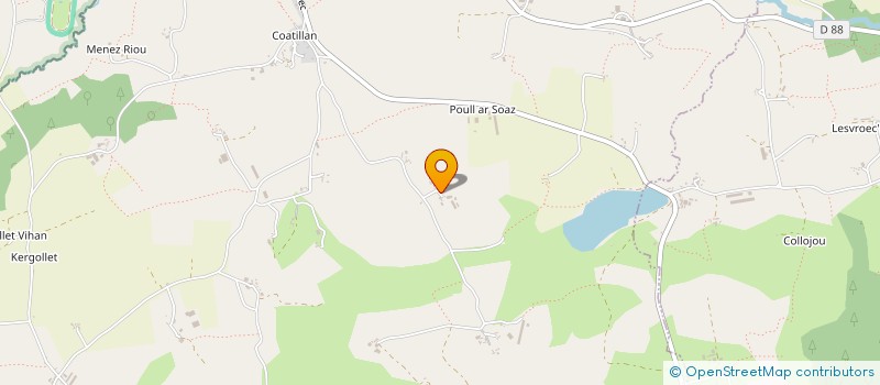 localisation de l'entreprise MONSIEUR MICHEL LE RAZER  PLOUGRAS