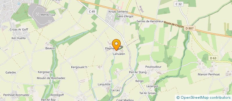 localisation de l'entreprise MONSIEUR MICHEL LE SONN  TELGRUC-SUR-MER