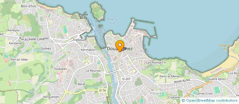 localisation de l'entreprise MONSIEUR MICHEL LE STUM  DOUARNENEZ