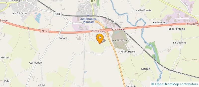 localisation de l'entreprise MONSIEUR MICHEL LE VACON  CHATELAUDREN-PLOUAGAT