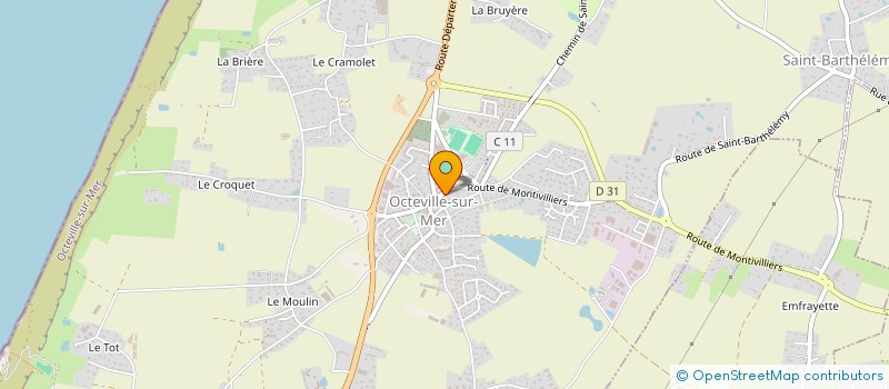 localisation de l'entreprise MONSIEUR MICHEL LEBARQ  CAUVILLE-SUR-MER