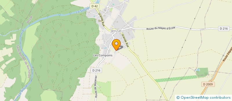 localisation de l'entreprise MONSIEUR MICHEL LEBEAU  JENZAT