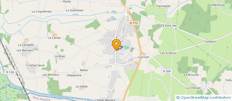 localisation de l'entreprise MONSIEUR MICHEL LEBERRE  FEGREAC