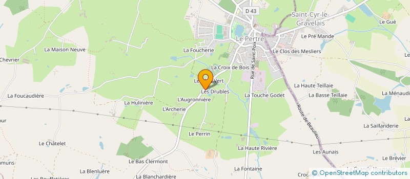 localisation de l'entreprise MONSIEUR MICHEL LEBLANC  LE PERTRE