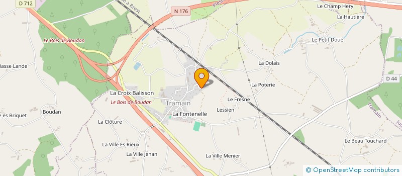 localisation de l'entreprise MONSIEUR MICHEL LEBRAS à TRAMAIN
