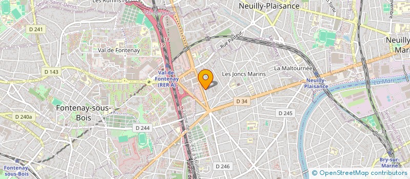 localisation de l'entreprise MONSIEUR MICHEL LEBRUN à LE PERREUX-SUR-MARNE