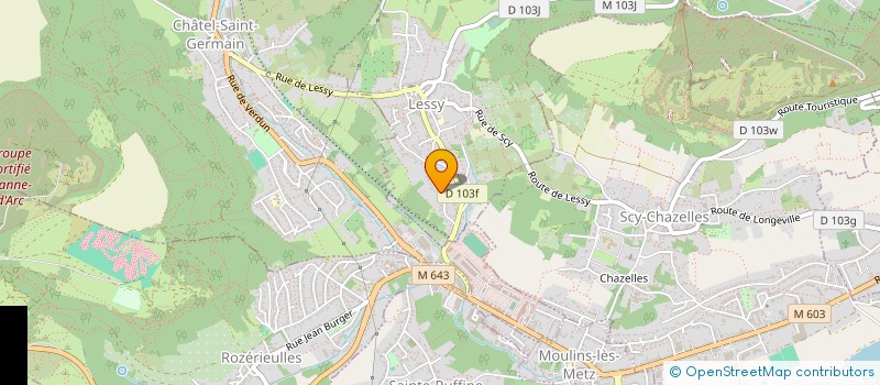 localisation de l'entreprise MONSIEUR MICHEL LEBRUN  LESSY