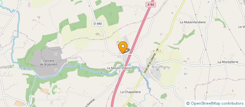 localisation de l'entreprise MONSIEUR MICHEL LECELLIER  VILLEDIEU-LES-POELES-ROUFFIGNY