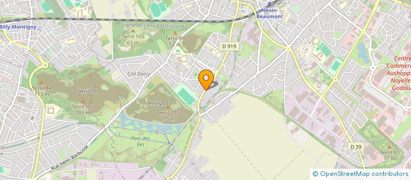 localisation de l'entreprise MONSIEUR MICHEL LECLERCQ  HENIN-BEAUMONT