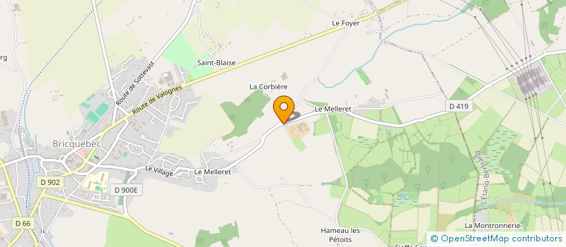 localisation de l'entreprise MONSIEUR MICHEL LECOFFRE à BRICQUEBEC-EN-COTENTIN
