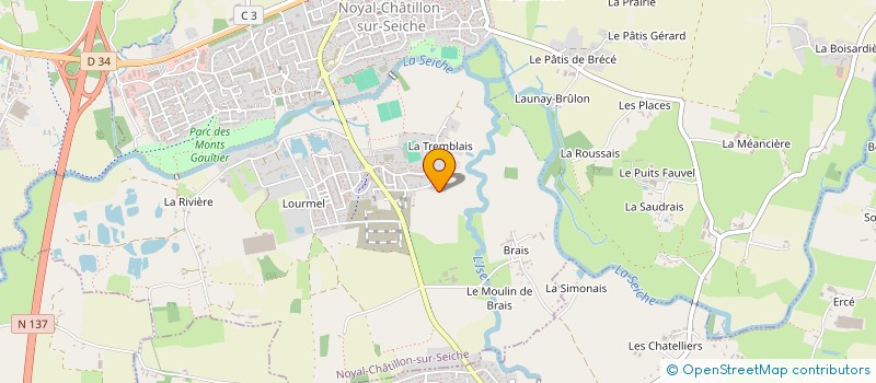 localisation de l'entreprise MONSIEUR MICHEL LECOMTE  NOYAL-CHATILLON-SUR-SEICHE