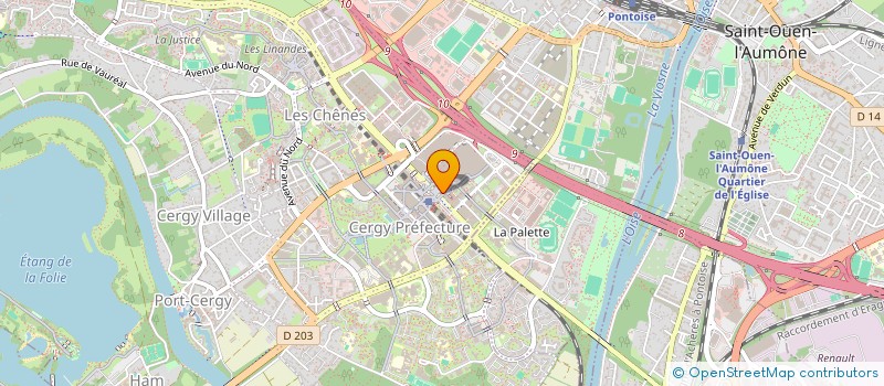 localisation de l'entreprise MONSIEUR MICHEL LECRUBIER  CERGY