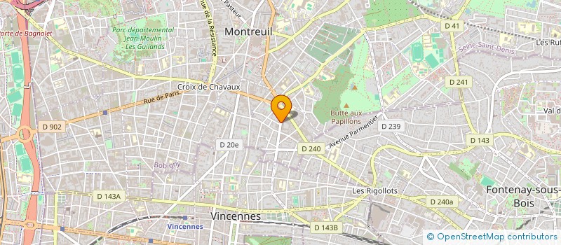localisation de l'entreprise MONSIEUR MICHEL LECU à MONTREUIL