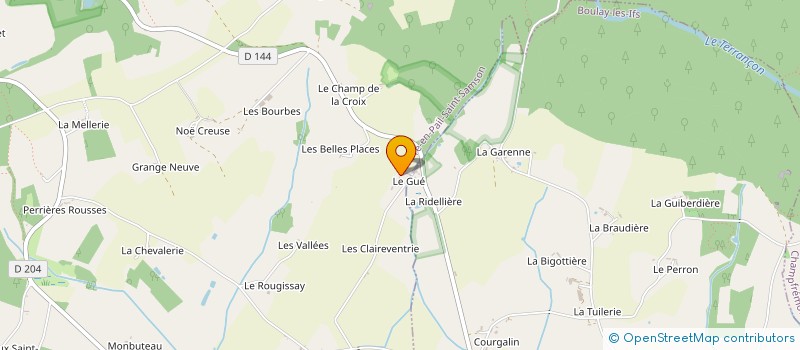 localisation de l'entreprise MONSIEUR MICHEL LEDONNE  LIGNIERES-ORGERES