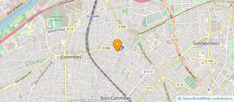 localisation de l'entreprise MONSIEUR MICHEL LEDOS à COLOMBES