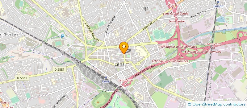 localisation de l'entreprise MONSIEUR MICHEL LEDOUX à LENS