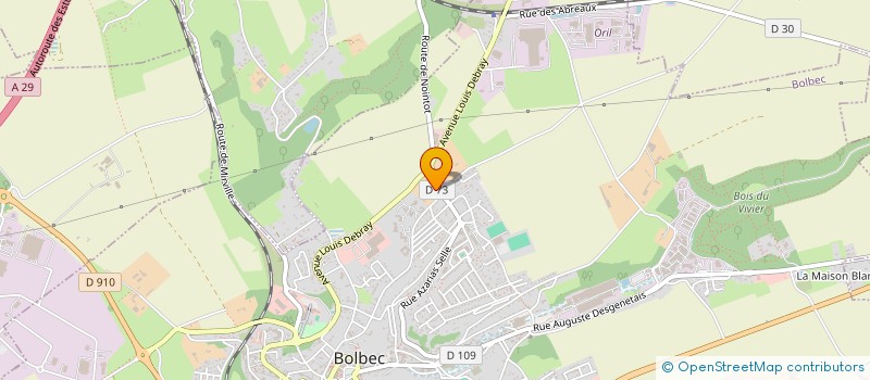 localisation de l'entreprise MONSIEUR MICHEL LEFEBVRE à BOLBEC