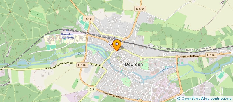 localisation de l'entreprise MONSIEUR MICHEL LEFEBVRE à DOURDAN