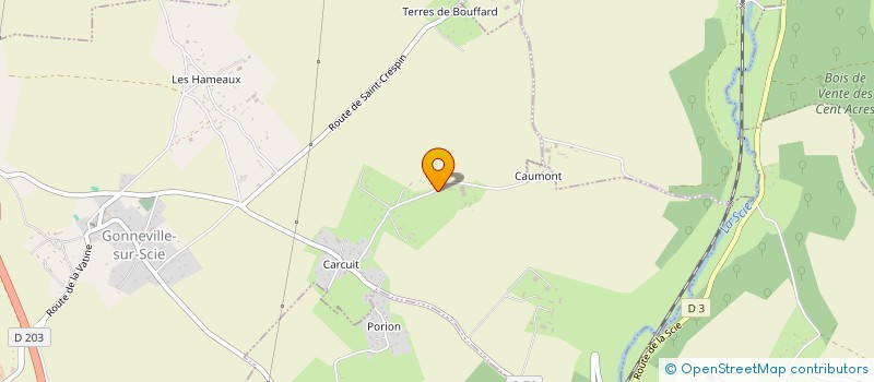 localisation de l'entreprise MONSIEUR MICHEL LEFEBVRE  GONNEVILLE-SUR-SCIE