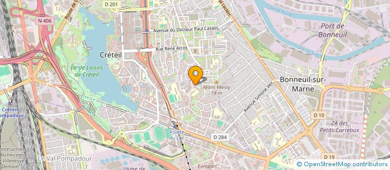 localisation de l'entreprise MONSIEUR MICHEL LEFEBVRE  CRETEIL