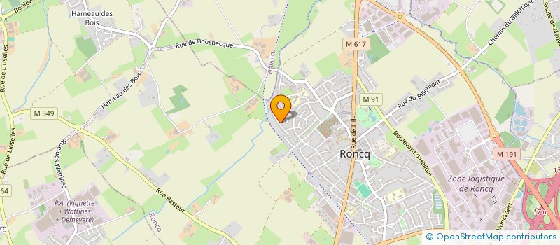 localisation de l'entreprise MONSIEUR MICHEL LEFEBVRE à RONCQ