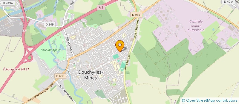 localisation de l'entreprise MONSIEUR MICHEL LEFEBVRE  DOUCHY-LES-MINES