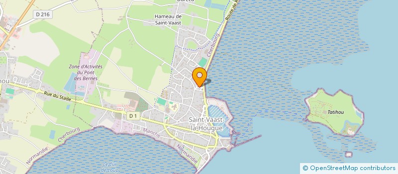 localisation de l'entreprise MONSIEUR MICHEL LEFEVRE  SAINT-VAAST-LA-HOUGUE