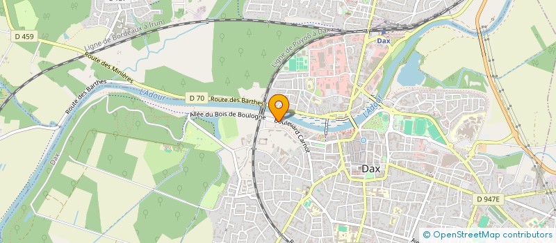 localisation de l'entreprise MONSIEUR MICHEL LEFEVRE  DAX