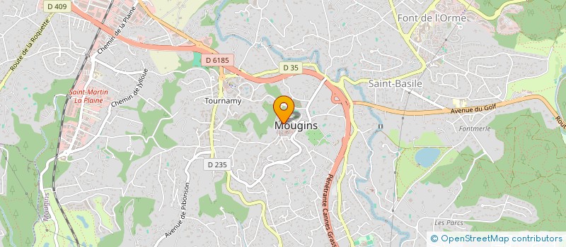 localisation de l'entreprise MONSIEUR MICHEL LEFRANCOIS  MOUGINS