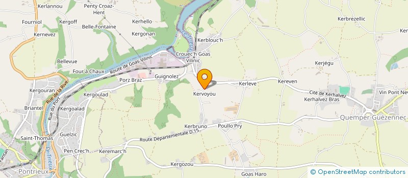 localisation de l'entreprise MONSIEUR MICHEL LEGRAIN  QUEMPER-GUEZENNEC