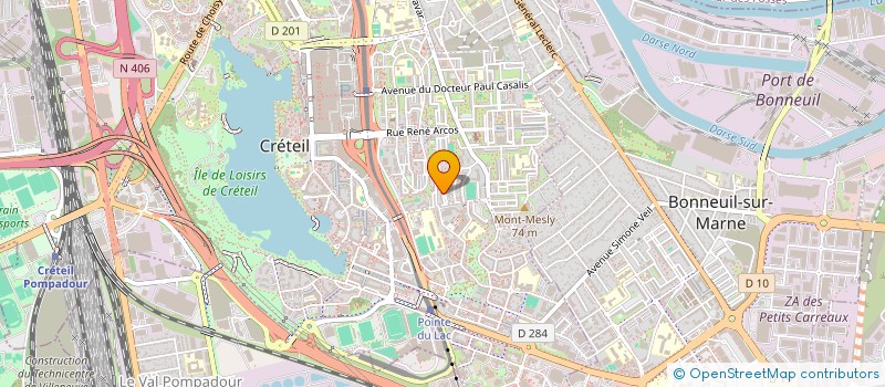 localisation de l'entreprise MONSIEUR MICHEL LEGRAND  CRETEIL