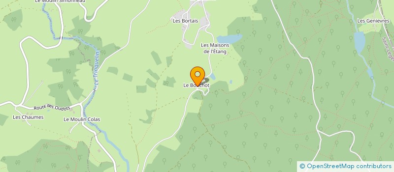 localisation de l'entreprise MONSIEUR MICHEL LEGRIS  SAINT-LEGER-VAUBAN