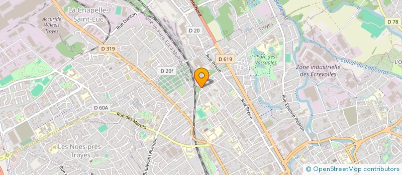 localisation de l'entreprise MONSIEUR MICHEL LEJEUNE  TROYES