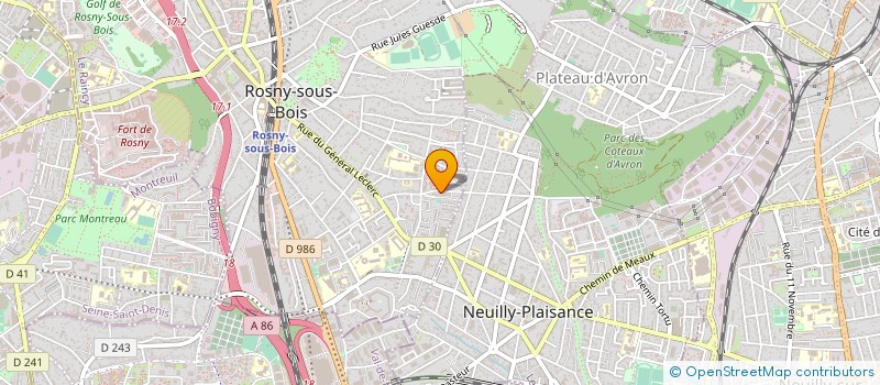 localisation de l'entreprise MONSIEUR MICHEL LEJUEZ à ROSNY-SOUS-BOIS