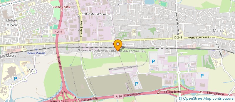 localisation de l'entreprise MONSIEUR MICHEL LELIEUR  CALAIS