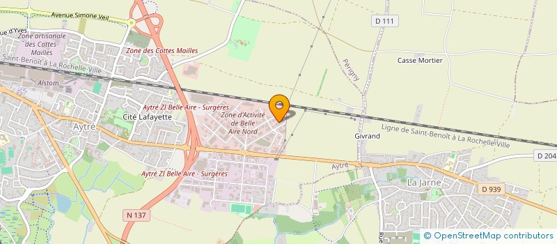 localisation de l'entreprise MONSIEUR MICHEL LELIEVRE  AYTRE