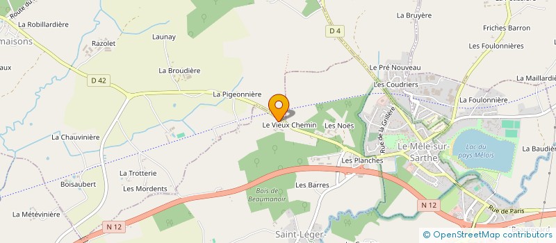 localisation de l'entreprise MONSIEUR MICHEL LEMAITRE à SAINT-LEGER-SUR-SARTHE