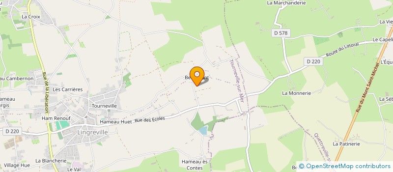 localisation de l'entreprise MONSIEUR MICHEL LEMOINE  TOURNEVILLE-SUR-MER