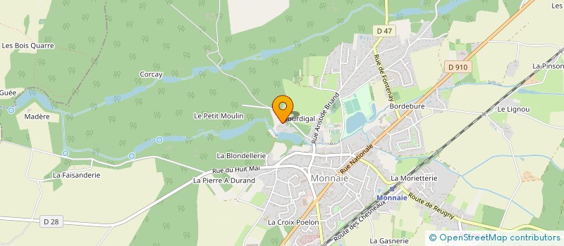 localisation de l'entreprise MONSIEUR MICHEL LEMOINE  REUGNY