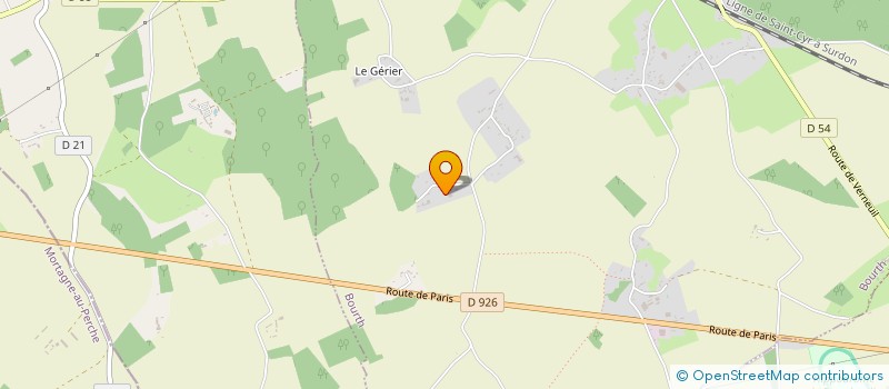 localisation de l'entreprise MONSIEUR MICHEL LEMONNIER  BOURTH