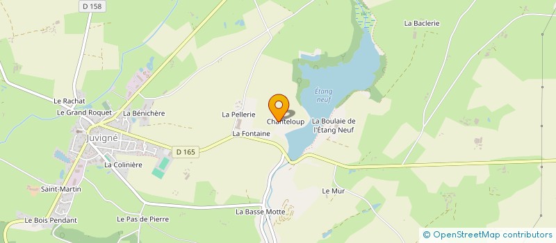 localisation de l'entreprise MONSIEUR MICHEL LEMONNIER  JUVIGNE